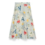 VERO MODA Suknja VMVALENTINA plava / žuta / siva / tamno crvena