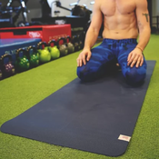 YogaSearcher Yoga Mat Alignement – 5mm – blazina za jogo – Navy (modra)