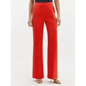 Maryley Hlače iz tkanine 24EB587/43FI Rdeča Relaxed Fit