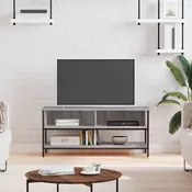 Vidaxl vidaXL TV omarica, siva, hrast sonoma, 100x35x45 cm