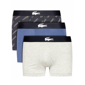 LACOSTE Boksarice Trunks Underwear, siva, modra