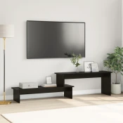 Set TV komoda Crni hrast 180,5 x 30 x 43 cm Konstruirano drvo