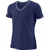 Majica kratkih rukava za djevojcice Wilson G Team V-Neck - blue depths