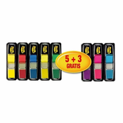 Post-It Zaznamki - 11,9 x 43,1 mm, različne barve, 8 kosov