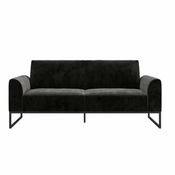 Črni raztegljivi kavč 217 cm Adley - CosmoLiving by Cosmopolitan