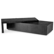Casa Padrino luxury coffee table black gray - Solid wood living room table with rotating table top - Living room furniture - Luxury furniture - Luxury furnishings