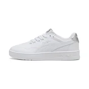PUMA Court Lally Metallic Glam Sneakers Women, Shoes, White/Silver, 37