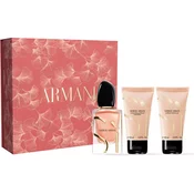 Giorgio Armani Si Intense (2023) - EDP (plnitelná) 50 ml + sprchový gel 50 ml + tělové mléko 50 ml