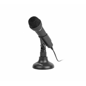 ADDER, Dynamic Microphone w/Stand, 3.5mm Connector, Black