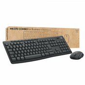 Logitech MK370 Combo for Business tipkovnica Miška vključena Pisarna Brezžični RF + bluetooth AZERTY Belgijski Grafit