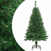Greatstore Umetna novoletna jelka z debelimi vejami zelena 150 cm PVC
