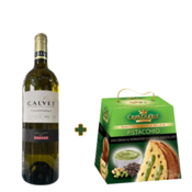 Calvet Belo vino Chardonnay, 0,75l + GRAN DUCALE Panettone Pistaci, 750g