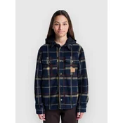 Element Polar Hooded Overshirt Kids Jacket java check