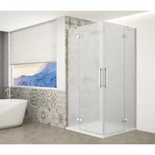 Pravokotni zaslon TRINITY CHROME 1200x1100mm, vogal, mat steklo - 120x110 cm - Gelco - TRINITY - 36 - Pravokotne oblike z vogalnim vhodom - 1200 - 2000 - 1100 - 8 - 14