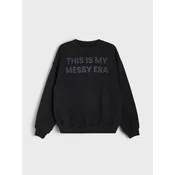Sinsay - Crewneck duks sa natpisom - crno