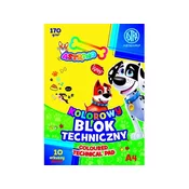 Astra ASTRINO barvni papir A4, 10 listov, 170 g/m2, mešanica motivov, 106021014