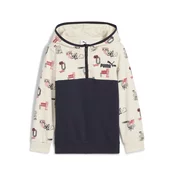 Puma Little Runners Half-Zip Hoodie Kids, Blue, Size 3-4Y, Shop