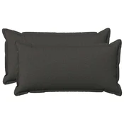 vidaXL Prevleka za blazino 2 kos HOUTEN Temno siva 40 x 70 cm