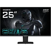 GIG GIGABYTE GS25F2A 25 FHD Gaming Monitor - 1920 x 1080, 240Hz, 1ms, 300 cd/m2, Display HDR 10, HDMI 2.0, Displayport 1.4