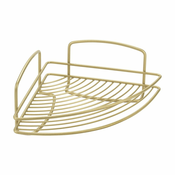 Željezna kupaonska polica kutna u zlatnoj boji Onda – Metaltex