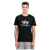 Ulična majica moška - Basic - ALPHA INDUSTRIES - black/metalsilver_100501FP