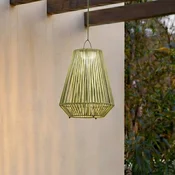 Lindby LED-sončna viseča svetilka Austas, zelena, O 32 cm, USB, IP54 - Sodobni - zelena, črna - Plastika