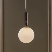 Globen Lighting viseča svetilka Torrano, rdeča, O 30 cm, marmor - Dnevna soba/jedilnica - Skandinavski - rosso levanto, belo