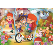 Clementoni Puzzle Topo Gigio se zabava s prijatelji MAXI 60 kosov