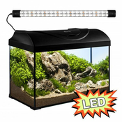Akvarij STARTUP 50 LED EXPERT 10W - raven - črn