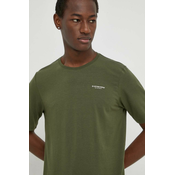 Majica kratkih rukava G-Star Raw za muškarce, boja: zelena, bez uzorka