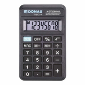 Donau Žepni kalkulator TECH, K-DT2085 - 8-mestni zaslon, črn