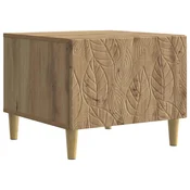 vidaXL Klubska miza Artisan hrast 50 x 49 x 40 cm Inženirski les