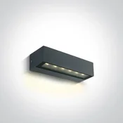 ZIDNA SVJETILKA LED 8W  IP65 230V ANTRACIT