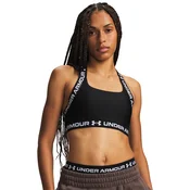 Ženski nedrček Under Armour HeatGear Mid T-Back Ultimate Black/White M