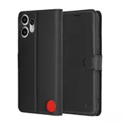 Etui Techsuit Leather Folio za Nothing CMF Phone 2 Pro - črn