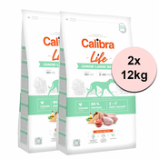 Calibra Dog Life Junior Large Breed Chicken 2x12 kg