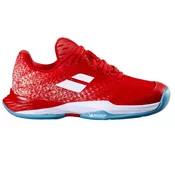 Otroška obutev za tenis Babolat Jet Mach 3 Junior AC Girl Fiesta Red EUR 36
