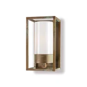 Moretti Luce Zunanja stenska svetilka Cubic3 3365 medeninasta antika/opal - Antični - starinska medenina, opal - Kovina