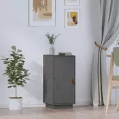 Vidaxl vidaXL Omarica, siva, 34x40x75 cm, masiven borov les