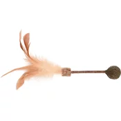FLAMINGO Green Topsy Štap s loptom od prešanog matatabija, 25cm