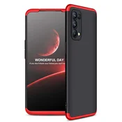 Zaščitni ovitek 360° Frame za Oppo Find X3 Lite – črna/rdeča