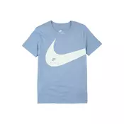 Nike Sportswear Majica CLUB ENERGY  golobje modra / bela