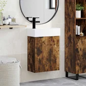 vidaXL vidaXL Kopalniška omarica s tapo Dimljen hrast 45,5 x 22,5 x 84 cm, (5000245756)