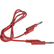 Voltcraft VOLTCRAFT merilni kabel [lamelni vtič 4 mm - lamelni vtič 4 mm] 1.00 m rdeča 1 kos, (20423066)