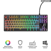 TRUST Gaming tastatura GXT833 THADO RGB crna