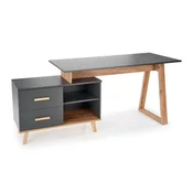 Uredski stol Houston 1211 S ladicama, 78x134x60cm, Wotan hrast, Antracit