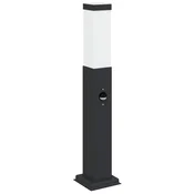 Vidaxl Stebriček s senzorjem 50 cm črne barve IP44