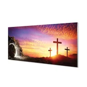 tulup.si Stenska plošča za kuhinjo Prečka sunset jamo 100x50 cm