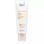 RoC Soleil Protect Anti Wrinkle Smoothing Fluid blagi hranjivi fluid protiv starenja lica SPF 50 50 ml