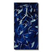 tulup.si Steklena navpična ura Živali fish blue 30x60 cm